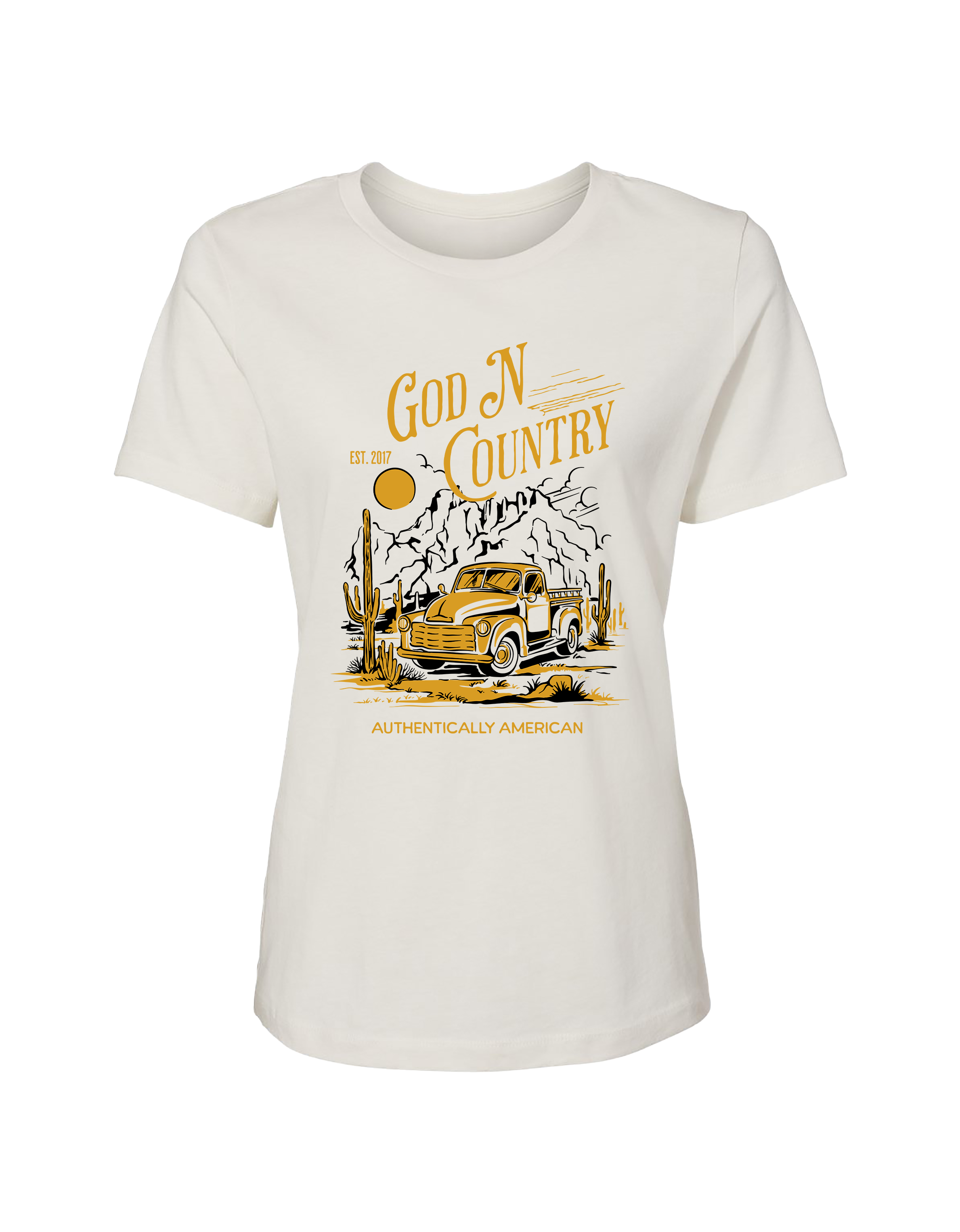 God N Country Women’s Desert Truck Tee